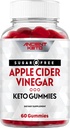 Gummie ACV senza zucchero Keto con la madre - Cleanse & Detox, Supporta il peso sano, la salute immunitaria e la salute del fegato - Vegan, senza zucchero