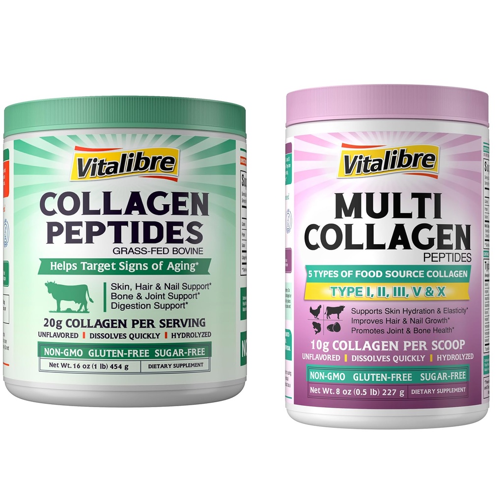 Rinder Collagen Peptide Pulver 16oz