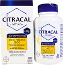 Calcium citracal +D à libération lente 1200, comprimés enduits - 80 ea (paquet de 2)
