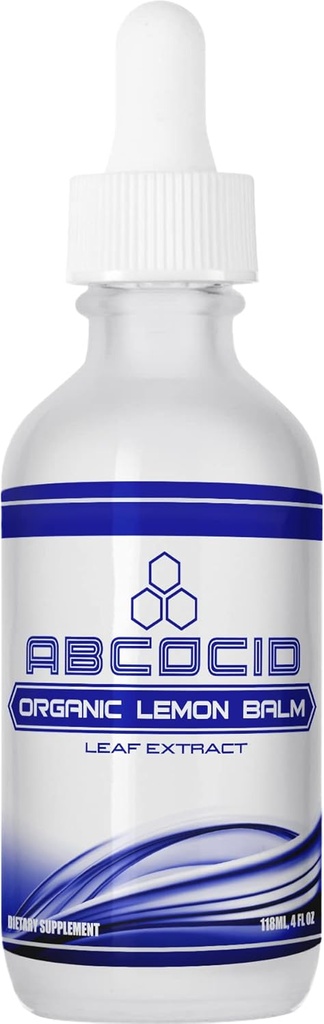 Organic Lemon Balm 540 mg, 4 Oz Liquid, 240 Servings, Made in USA, Assorbimento rapido,Quality Potent Ingredients, Terze Parti Testate, Non OGM, GMP Certificato, Cruelty-Free Products