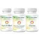 Dr Clark Store Intestine Support & Cleanse Kit - mit Freeze-Dried Green Black Walnut Hulls, Wormwood und Cloves-Helps Pflege Optimum Darmfunktion