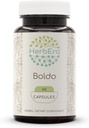 HerbEra Boldo 60 capsule, 500 mg, Boldo (Peumus boldus) Dried Leaf (60 capsule)