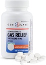 GeriCare Simethicone Kaubare Gas-Relief Tablets 80mg | Schnelle Entlastung für Gas, Bloating, Discomfort | Mint-Flavored | Oral Adult Gas Schmerz Relief | Anti-Flatulence Aid (100 Tabletten) 2 Pack