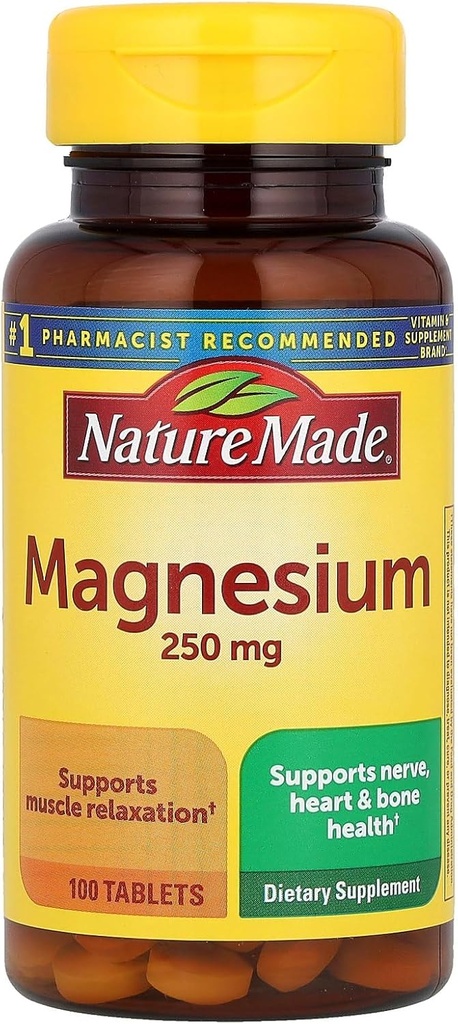 Natura Made Magnesio 250mg, 100 compresse