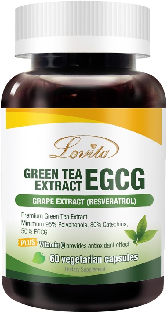 Lovita Grüner Tee Extrakt 1000mg (120 Count)