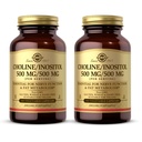Solgar Choline/Inositol 500 mg/500 mg, 100 Gemüsekapseln (Pack von 2) - Energiemetabolismus, Lebergesundheit, essentiell für Gehirn- & Nerve-Funktion - Non-GMO, Vegan, Kosher - 100 Gesamt Servierungen