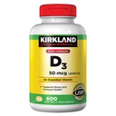 Kirkland Signatur Extra Strength D3 50 mcg., 600 Softgels (2 Pack)