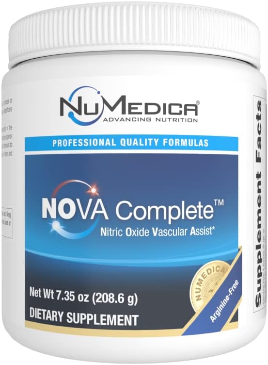 NuMedica NOVA (Nitric Oxide Vascular Assist) Complet - 7,69 oz (218,04 grammes) - Cerise noire naturelle Falvor. Boosts Nitric Oxide Production for Enhanced Circulation in Men & Women.