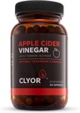 Pillole dell'aceto del sidro di mele CLYOR | Detox, & Cleanse with Turmeric & Ginger | Digestione sana, Forza professionale organica | 60 500mg ACV Vegan, Kosher | Made in the USA