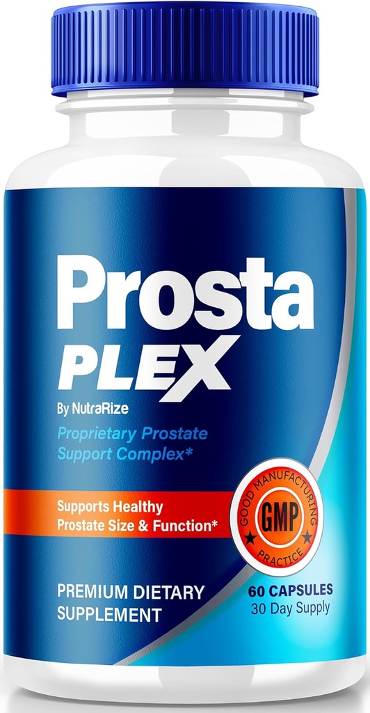 NutraRize Prosta Plex, ProstaPlex Tutti i supplementi naturali per sostenere la salute della prostata, Formula ufficiale per il controllo e il supporto del guadagno benessere generale, Prosta Plex Plus Recensioni (60 capsule)