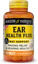 MASON NATURAL Ohr Gesundheit Plus mit B Vitamine, 50 Tage Versorgung, unterstützt normale Ohr Gesundheit und Ringen