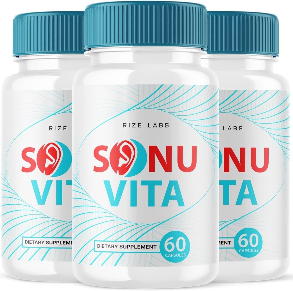 Rize labs Sonu Vita Integratore alimentare, Formula di supporto per l'udito, Capsule di resistenza massima, Supporta la vita sana - Confezione di 3(180 capsule)