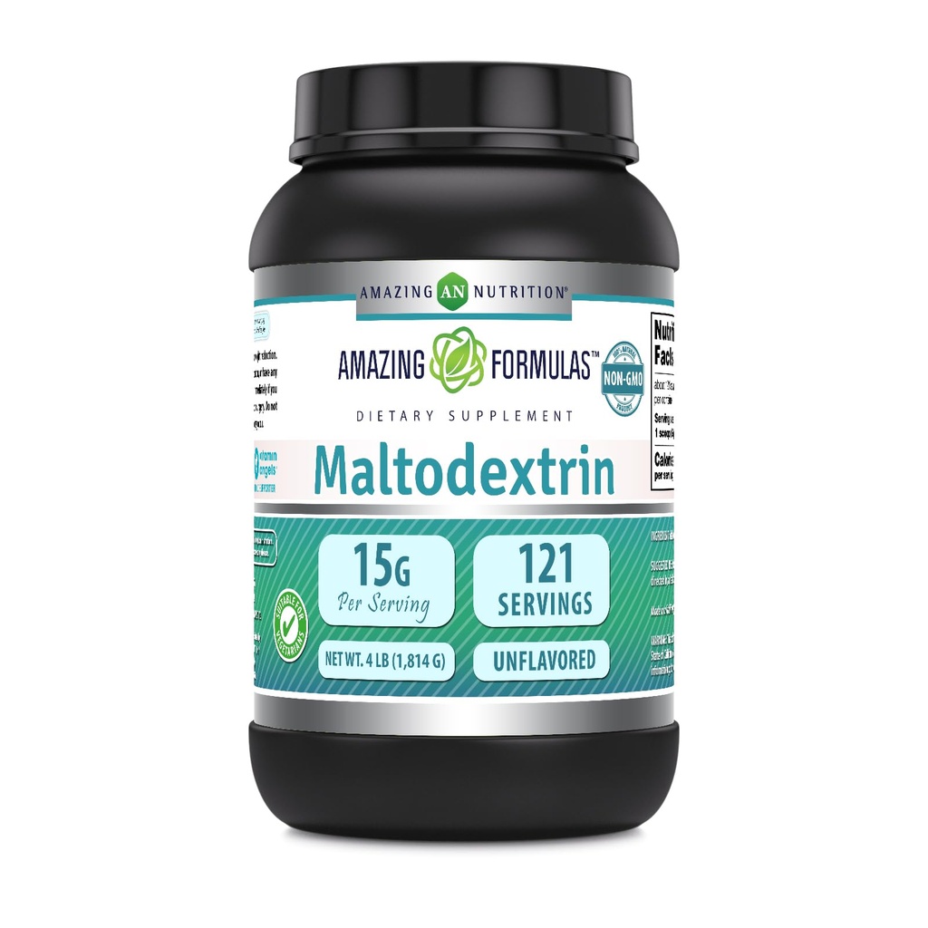 Incredibile Formulas Maltodextrin | 15 Grammi Per Serving | 121 Serve | 4 Lb Powder Supplement | Made in USA