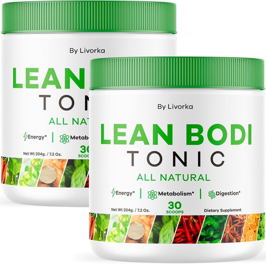 (2 Pack) Lean Body Tonic Powder, Lean Body Tonic, LeanBody Powder, LeanBodyTonic, Lean Body Powder, Lean Body Tonic Powder Advanced Formula, Lean Body Powder All Natural, 60 Portionen für 2 Monate