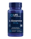 Extension de la durée de vie L-glutamine, 500 mg L-glutamine, Amino Acid, soutient la santé musculaire et immunitaire, sans gluten, sans OGM, 100 capsules végétariennes