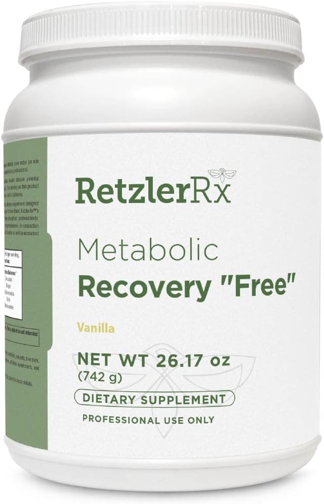 HormoneSynergy Metabolic Recovery Formula - Optimal Gastrointestinal, Hepatic and Intestinal GHI Support - Sugar and Stevia Free Vanilla