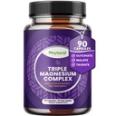Highly Potent Magnesium Complex Kapseln - Triple Magnesium Blend mit Taurate Glycinate und Malate - 400mg Supplement unterstützt Entspannung &amp; insgesamt Wellness Non-GMO Vegan 90 Kapseln