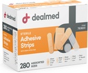 Ausgewählte Variety Pack Flexible Adhesive Bandagen Sterile Bandage Streifen mit Non-Stick Pad, Latexfrei, Wund Care für First Aid Kit (280 Bandagen)