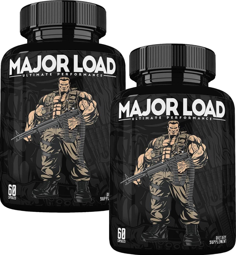 Supplemento di testosterone ONL per gli uomini - Booster di testosterone di carico maggiore con erba cornea e radice di maca - pillole di energia di Tongkat Ali per Stamina & Forza - Test Booster 60 capsule (2pk)