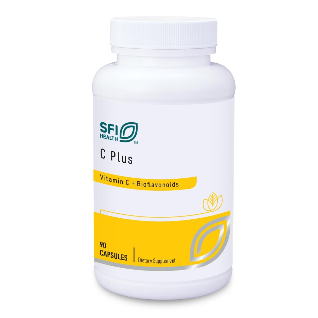 Klaire Labs SFI Health C Plus con Bioflavonoidi - Miscela ottimale di vitamina C con Citrus Bioflavonoid Complex (90 capsule)