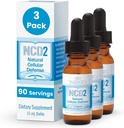 Waiora NCD2 Gocce di Zeolite liquide attivate, Miscela in cibi/bevande, Corpo naturale Cleanse & Promuovi il supporto immunitario, Tutto naturale, pH Balance Zeolite Gocce Liquide - 3 bottiglie (0.5 oz. ea.) 270 serv.
