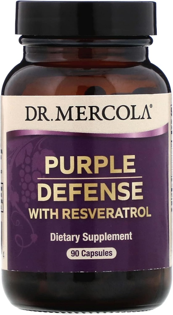 Dr. Mercola, Purple Defense mit Resveratrol, 90 Kapseln