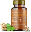 Mt. Angel Vitamins - Daily Womens Multivitamin - Formula per adulti con ferro, calcio, KSM-66 Ashwaganda, e una Potente miscela di erbe Proprietario delle migliori vitamine delle donne - 60 Conta capsule
