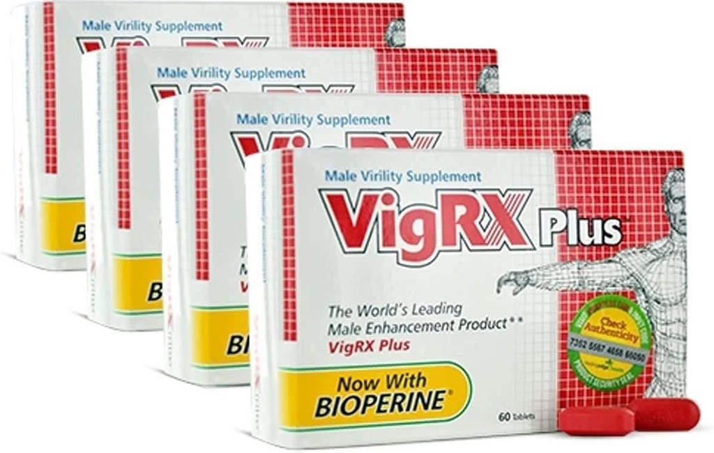 VigRX Plus Male virilità erbe dieta pillola - 60 compresse (4 scatola)