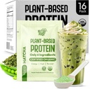 Ensemble d'échantillons de poudre de protéines de Matcha Vegan – 20g Protéines végétales organiques – Non-OGM, sans gluten, sans soja – Smoothie & Shake Ready – Facile à digérer – 16 portions uniques – Essayez tous les 16!