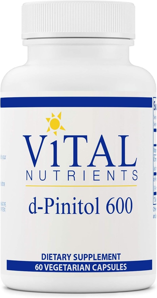 Vital Nutrients - D-Pinitol - Per la manutenzione e il supporto della salute ovarica - 60 capsule vegetariane per bottiglia - 600 mg