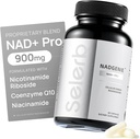 Selerb NR900 - NAD+ Supplemento per il supporto per l'invecchiamento della pelle, supporto per l'energia cellulare e messa a fuoco, alta potenza - 60 conteggi - Integratori di benessere
