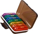 Cute Organizer per Senior Travel Medicine Holder 7-Day Pill Case Lightweight Portable Storage