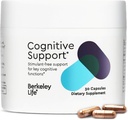 Berkeley Life Cognitive Support Supplement für Memory & Focus - Brain Health Supplements unterstützt Gedächtnisverluste, Psychische Klarheit, Unfähigkeit zu Multitask & Loss of Speed - für Erwachsene - 30 Kapseln