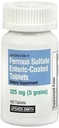 Sulfate de fer 325mg Comprimés entériques 100 Nombre