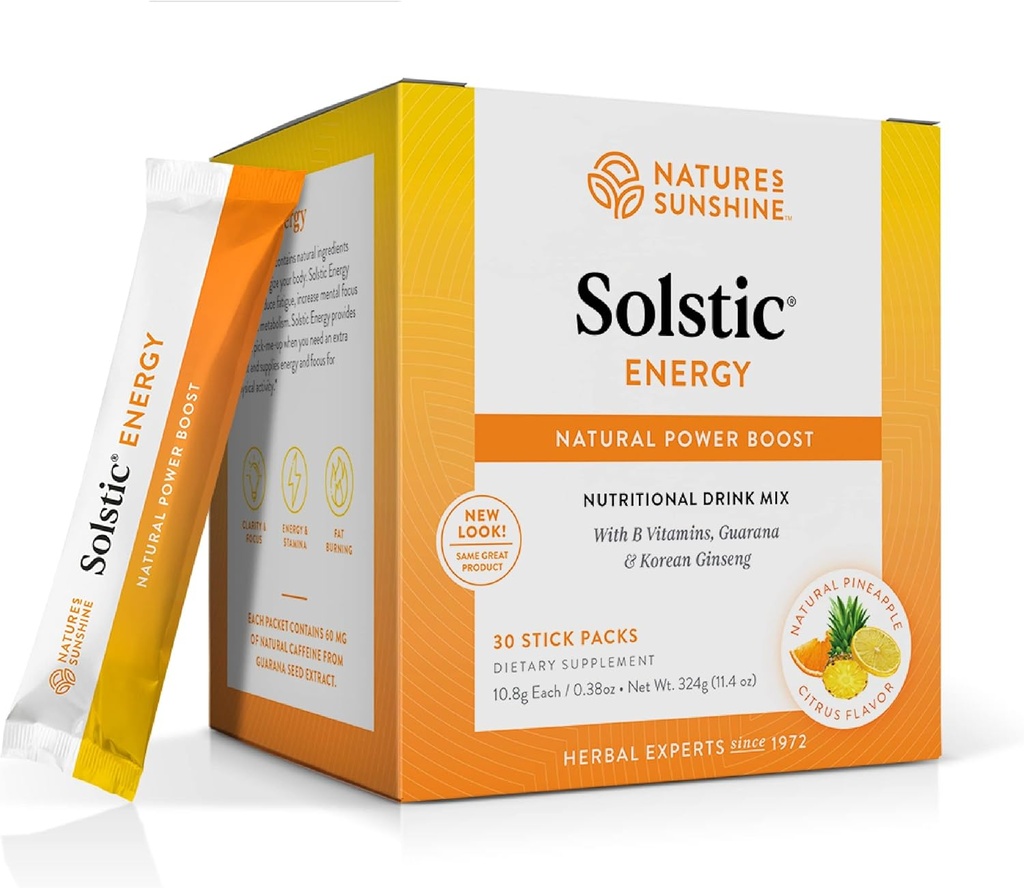 Nature's Sunshine Solstic Energy, 0.14 Ounce each, 30 Count (Pack of 1)