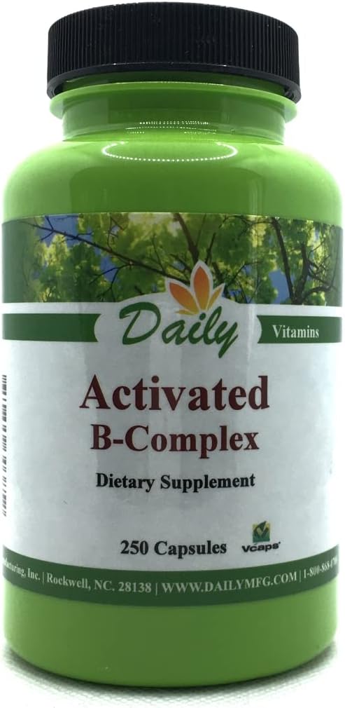 Tägliche Herstellung aktiviert B-Komplex (Aktivierte Formen von Multi B Vitamine) 250 Kapseln