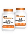 BulkSupplements Alpha Liponsäure Kapseln 240ct + CLA 2000mg Softgels 300ct Bundle