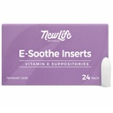 NewLife Naturals Vitamin E Suppositories 38IU - Vaginale Trockenheit Irritation Menopause Atrophy Relief - Alle natürlichen Estrogen freie Feminine Pflege - 24 Inserts