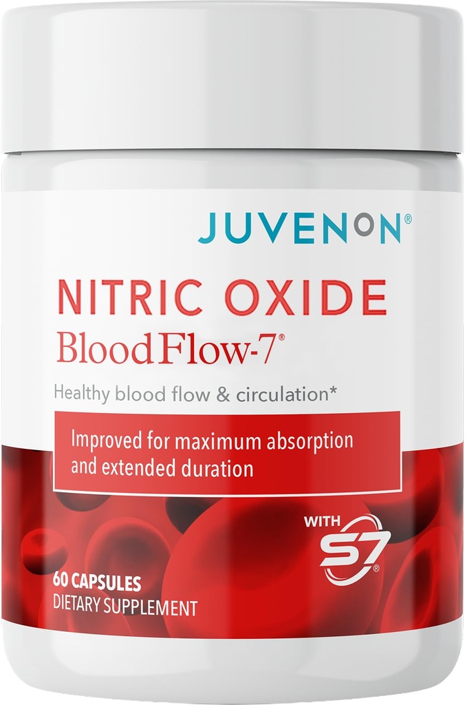 Juvenon BloodFlow-7 Nitric Oxide supplemento con Nitrosigine