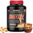 AllMAX Nutrition - ISOFLEX Poudre de protéines de lactosérum, Isolation de protéines de lactosérum, 27g de protéines, beurre d'arachide au chocolat, 5 livres