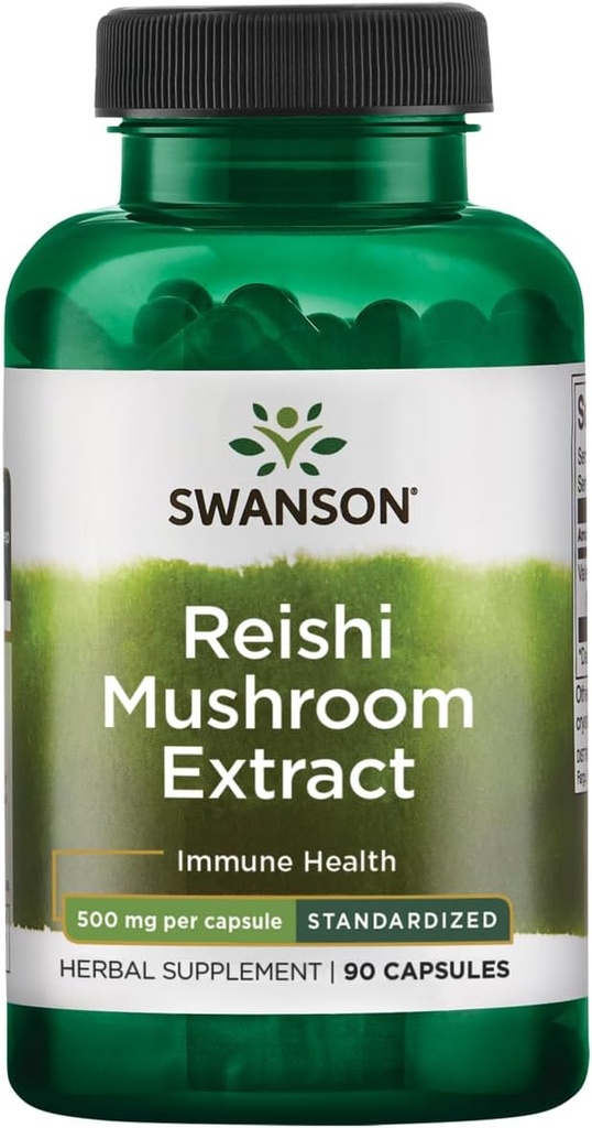 Swanson Reishi Pilzextrakt 500 Milligramme 90 Kapseln