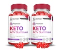(2 Pack) Premier Keto ACV Gummies Premier Keto Gummies Avanzato 1000MG Aceto di sidro di mele formulato con polvere di succo di barbabietola di melograno B12 Vegan Non OGM 120 Gummys