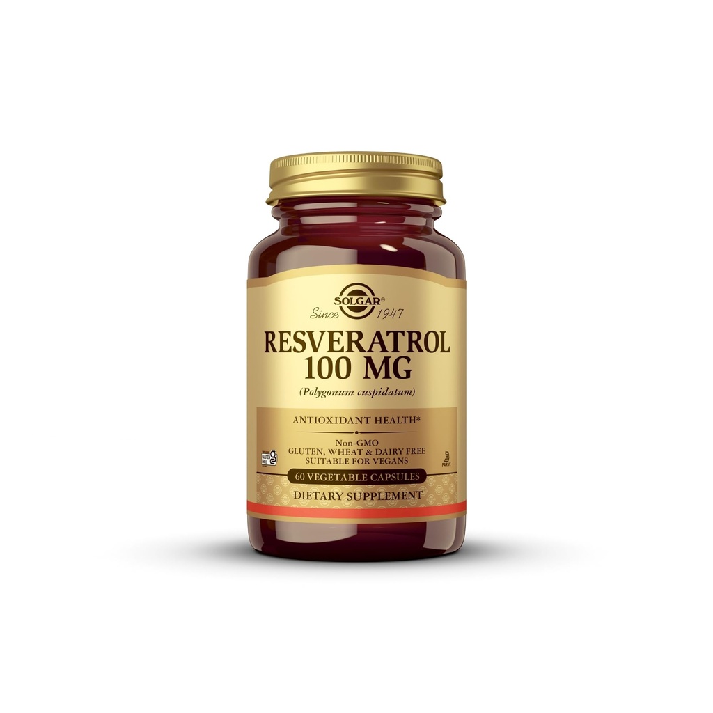 Solgar - Resveratrol 100 mg, 60 Gemüsekapseln