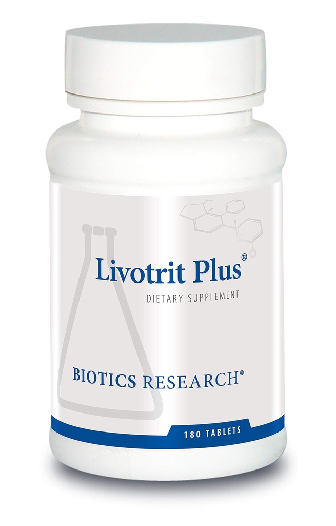 Biotics Research Livotrit Plus Liver Cleanse und Detox Support Supplement Natürliche nicht GMO Kräutermischung mit Milchdistel 180 Tabletten