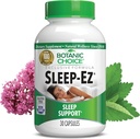 Scelta Botanica Sleep-Ez- Potente miscela di Estratto di Valeriana, Melatonina, Hops, Kava Kava e Balm di limone per aiutare a dormire senza Grogginess (30 capsule)