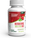 Nature's Science Berberine HCL mit Phytosome Green Tea für Gewichtsmanagement, 100% reine klinische Klasse Berberine HCL für bessere Absorption - Hilft Stoffwechsel, hält Full for Longer - 60 Caps
