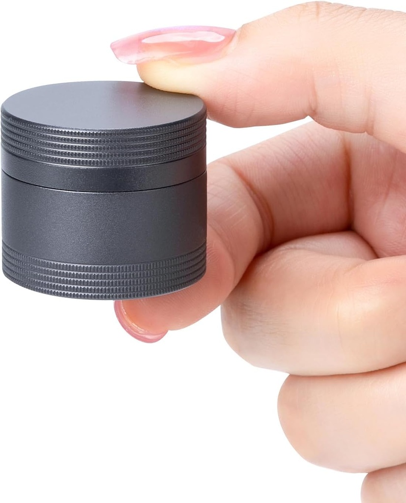 Piccolo contenitore di vendita del metallo della cassa della pedana - contenitore impermeabile della pedana del contenitore della lega di alluminio tonda singola dell'organizzatore del supporto della medicina Multitool EDC ogni giorno per la vitamina, l'olio di pesce grigio