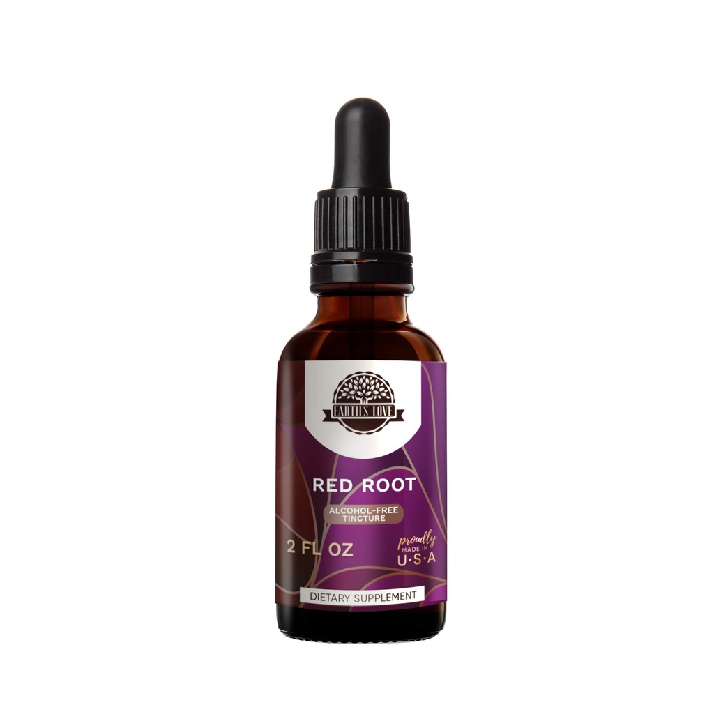 Amore della Terra - Tintura di Estratto di erbe senza radice rossa di Alcohol-Free, Radice rosso super-concentrato (Ceanothus Americanus) Radice secca (2 Fl Oz)
