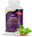 Supporto per il Mood | Supporto per l'assistenza calma con Ashwagandha, GABA 5-htp, St John's Wort, Vitamina B6 e B12 per il sonno, Rilassamento e Cortisol Manager | 60 capsule