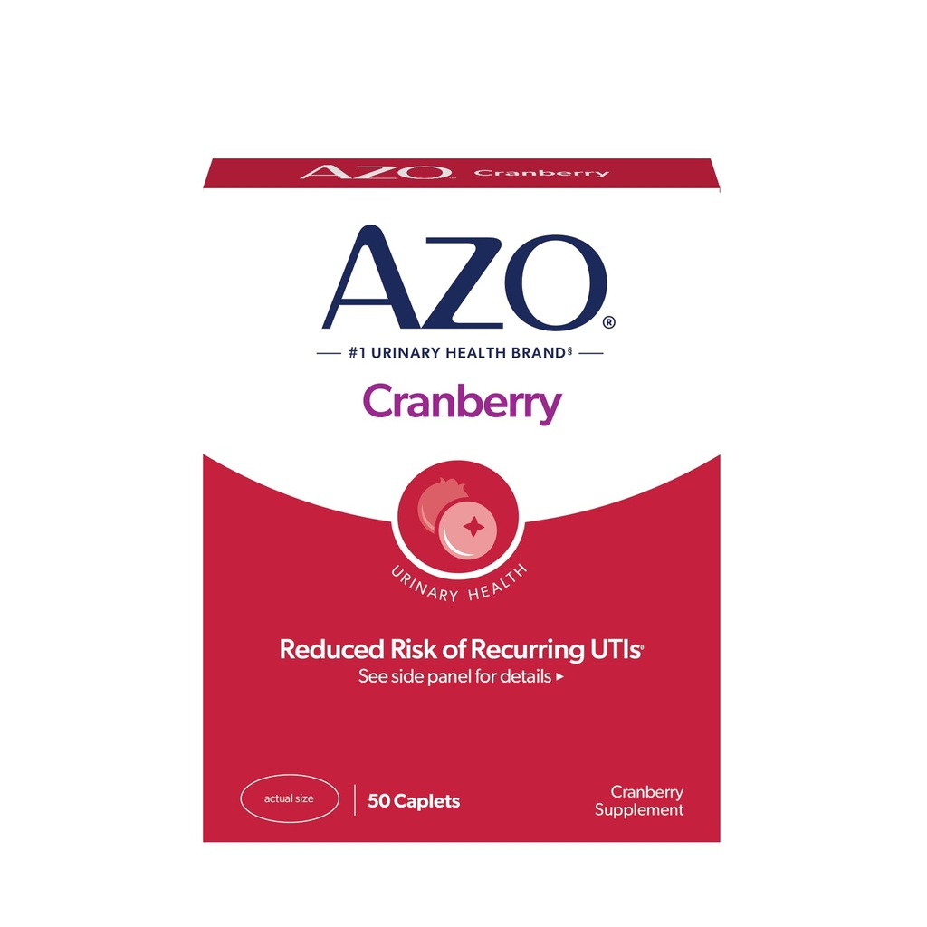 AZO Cranberry Pillen für Urinary Tract Gesundheit für Frauen und Männer, Adult Cranberry Supplement, Sugar-free, Non-GMO, 50 Softgel Kapseln